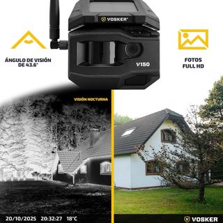 VOSKER CÁMARA EXTERIOR 4G LTE SOLAR SIN WIFI MOVIM