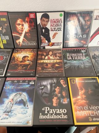 Lote dvd 9 “15 Películas DVD Varios Géneros”