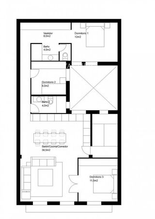 Piso en alquiler en Puerta del Ángel en Madrid