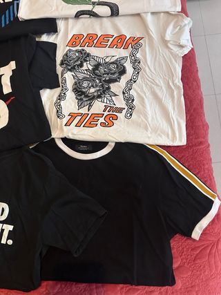 Pack 10 camisetas talla S varias marcas.