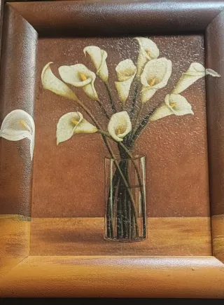 Set 3 Cuadros Flores Decorativos