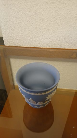 Macetero Wedgwood Jasperware Azul