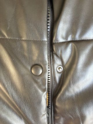 Chaleco Zara Piel Sintética Negro