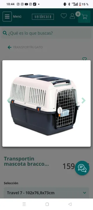 Transportín gigante de plástico duro tamaño XL