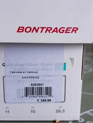 Zapatillas MTB Bontrager Talla 44 Nuevas