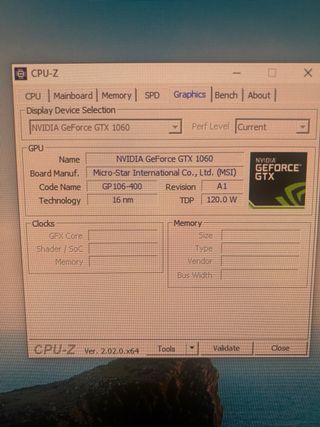 Tarjeta Gráfica MSI GeForce GTX 1060 Armor