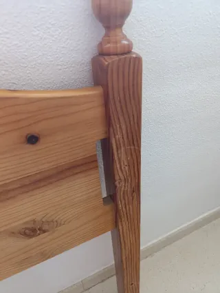 Cabecero de madera provenzal 90