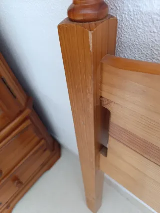 Cabecero de madera provenzal 90