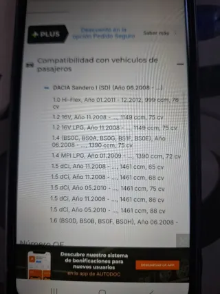 Discos de freno Dacia/Renault/Smart