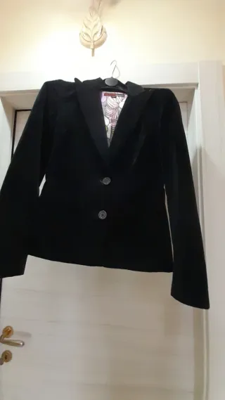 Giacca in cotone nera