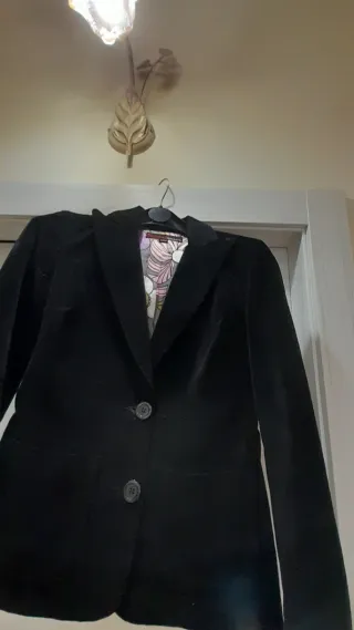 Giacca in cotone nera