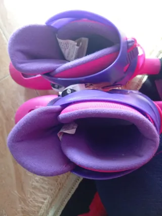 Patines Oxelo niña rosas y morados