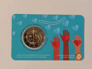 Bélgica 2022 moneda 2€ coincard BU Pandemia