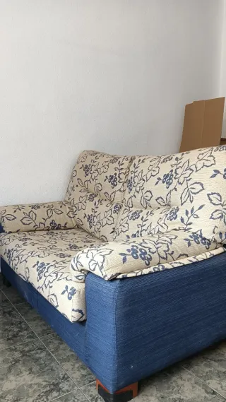 Sofá 2 plazas tela floral