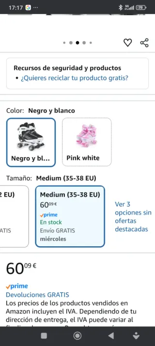 Patines niño bota MGYZM Talla M (35-38)