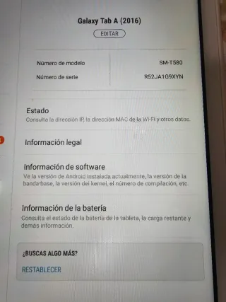 Samsung Tab 6 Blanca