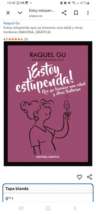 ¡Estoy estupenda! Que ya tenemos una edad y otr...