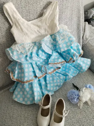 Traje de flamenca niña 3-5 años