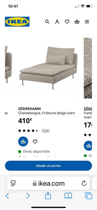 DosSofa cheislong IKEA