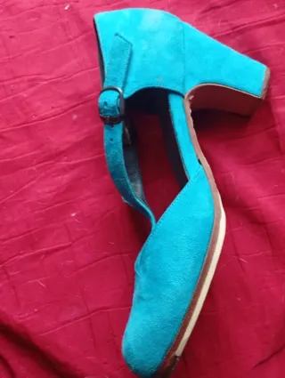 Scarpe flamenco turchesi
