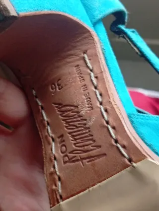 Scarpe flamenco turchesi