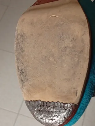 Scarpe flamenco turchesi