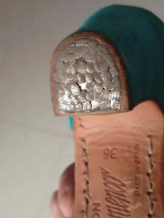 Scarpe flamenco turchesi