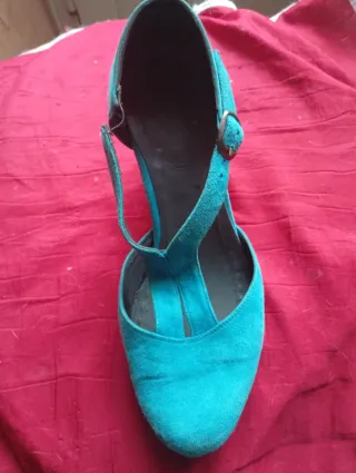 Scarpe flamenco turchesi