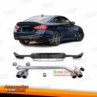 Difusor trasero brillante + aspecto deportivo de