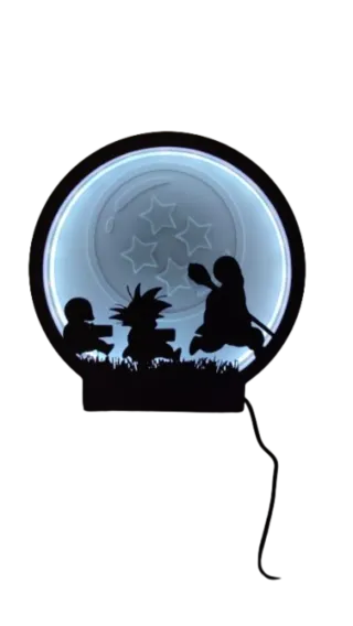 Lampada LED Dragon Ball Silhouette