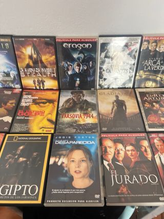 Lote dvd 8” 15 DVDs Varios Géneros”