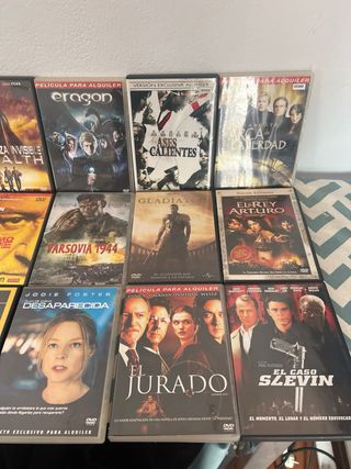 Lote dvd 8” 15 DVDs Varios Géneros”