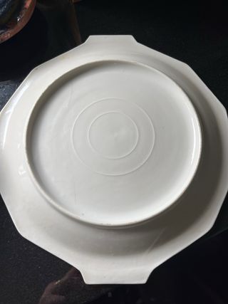 Piatti di porcellana antichi con fiori