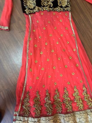 Anarkali vestido naranja india  Bollywood
