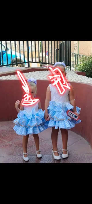 Traje de flamenca talla 6-8