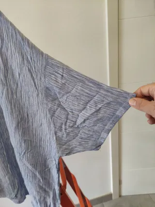 Camiseta azul manga corta talla M