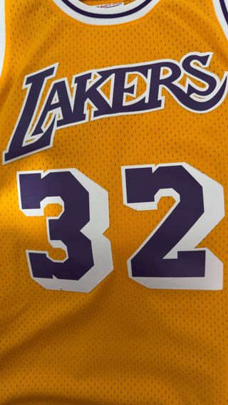 Camiseta L.A Lakers 32 Magic Johnson Mitchell&Ness