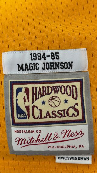 Camiseta L.A Lakers 32 Magic Johnson Mitchell&Ness