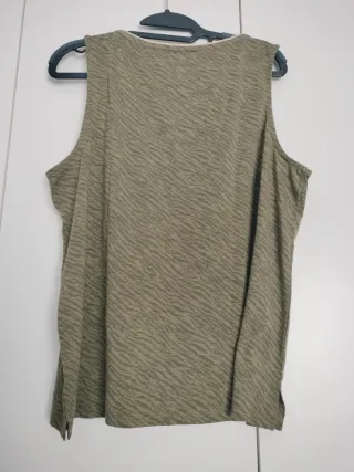 Camiseta sin mangas estampado print