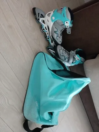 Patines y bolsa Oxelo niña talla ajustable