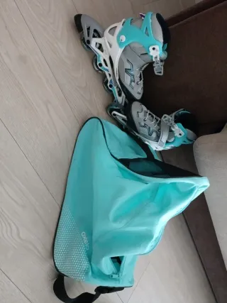 Patines y bolsa Oxelo niña talla ajustable