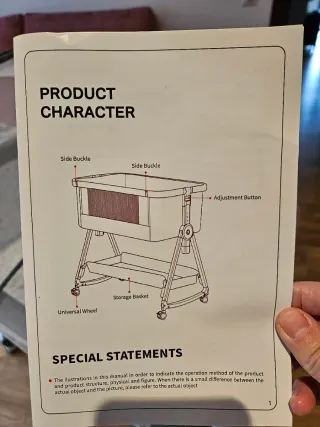 Minicuna colecho gris