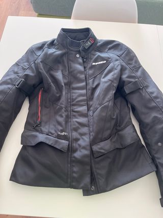 Chaqueta Moto Mujer Negra