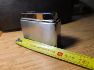 Mechero Mesa butano Fisher Antiguo Cromado