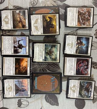 150 cartas Magic de color blanco sin repetir