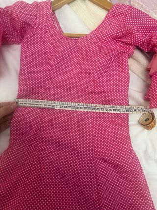 Traje de flamenca niña rosa