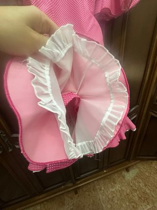 Traje de flamenca niña rosa