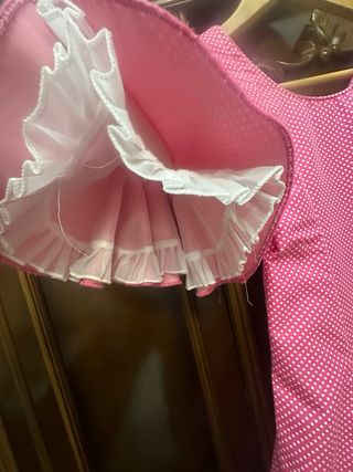 Traje de flamenca niña rosa