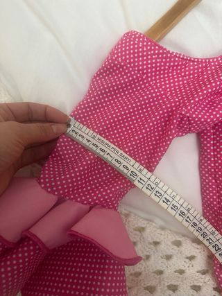 Traje de flamenca niña rosa