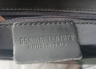 Borsa vera pelle nera vintage anni 90